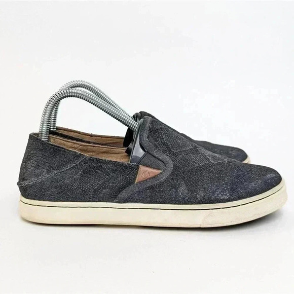 OluKai Pehuea Leather Slip On Loafer Flats - 7.5 - Picture 4 of 11